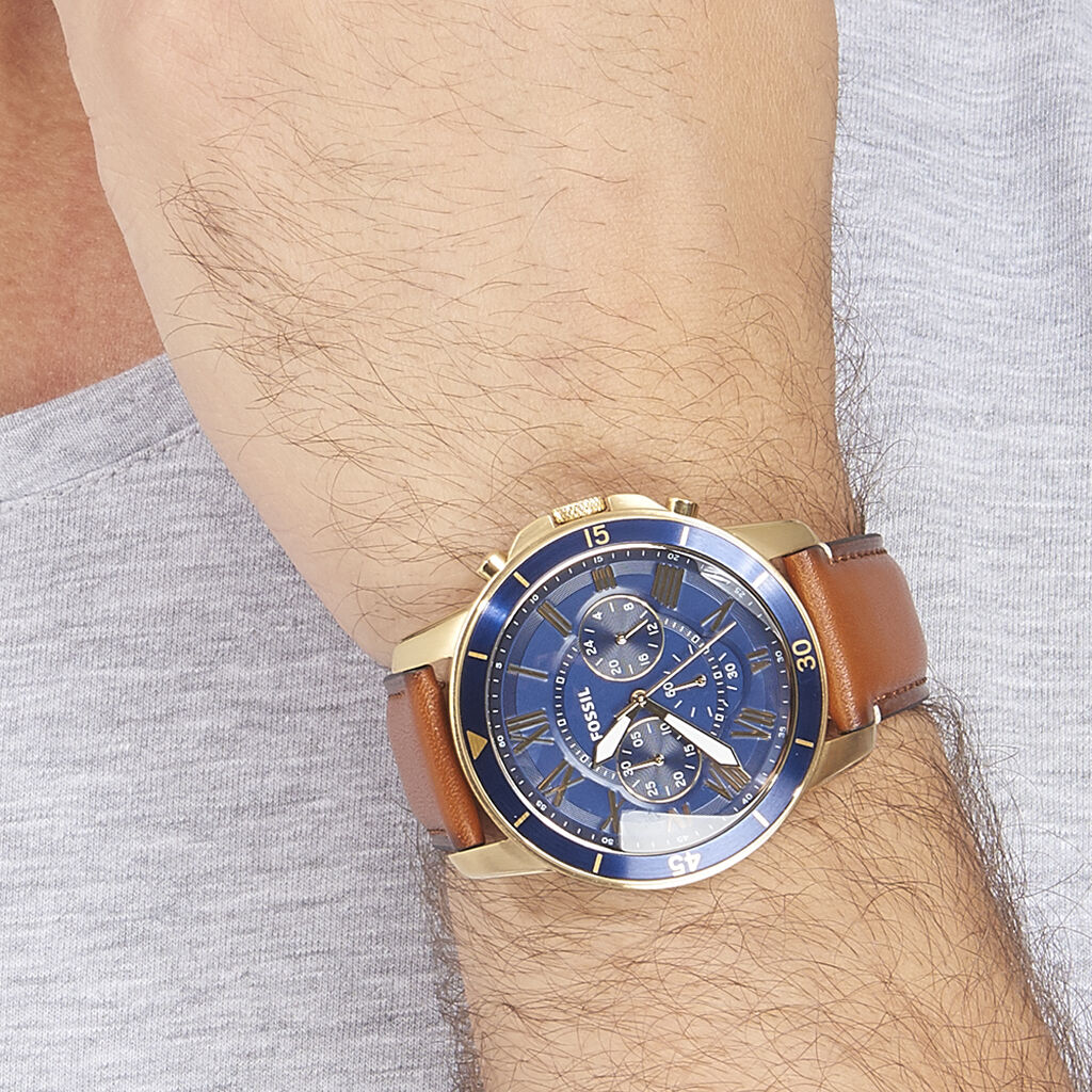 Montre Fossil Grant Sport Bleu - Montres Homme | Histoire d’Or