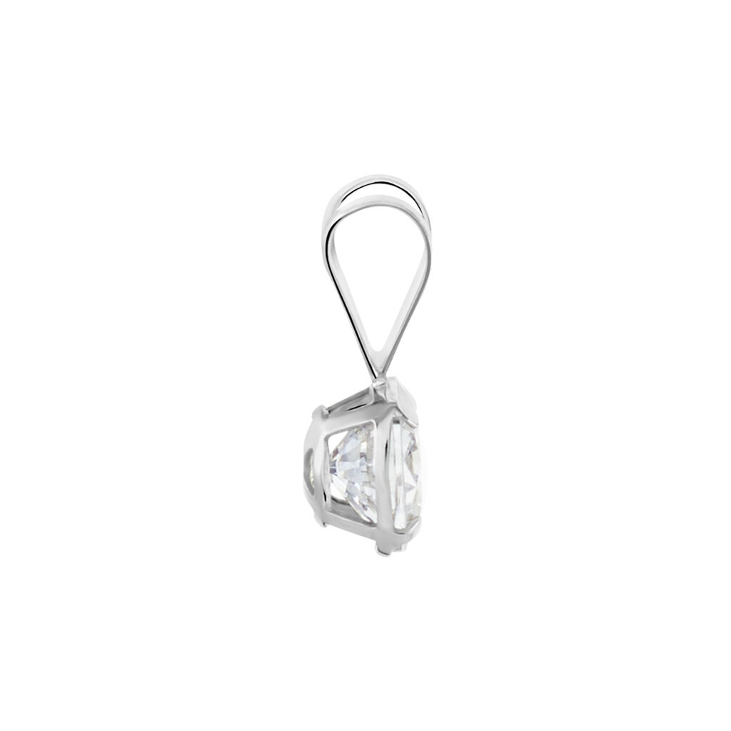 Pendentif Mabila Or Blanc Oxyde De Zirconium - Pendentifs Femme | Histoire d’Or