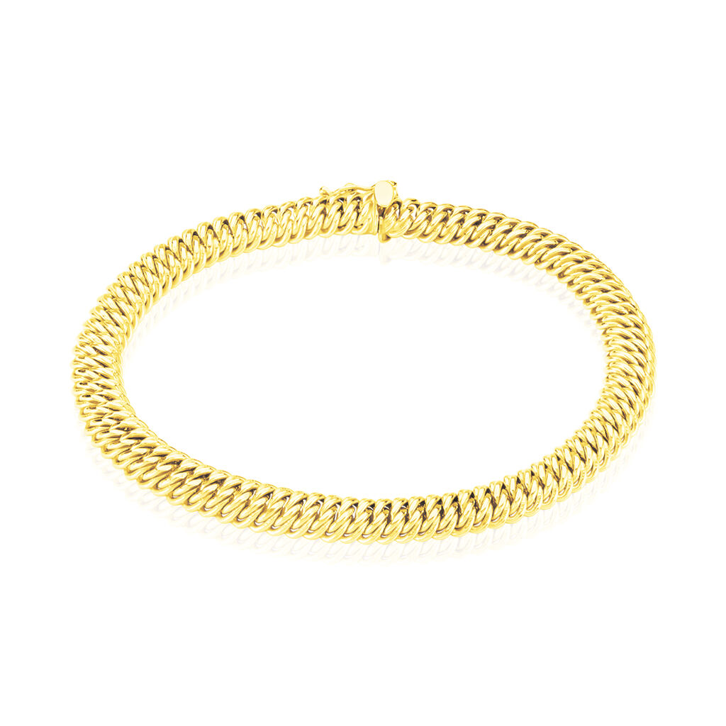 Bracelet Jimmy Maille Americaine Or Jaune - Bracelets chaîne Femme | Histoire d’Or