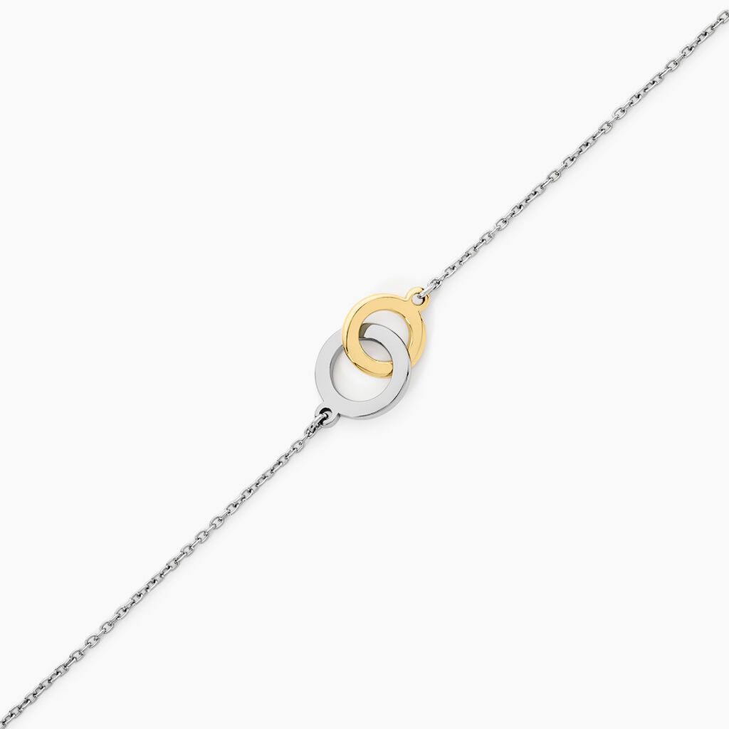 Bracelet Fethi Argent Bicolore - Bracelets Femme | Histoire d&rsquo;Or