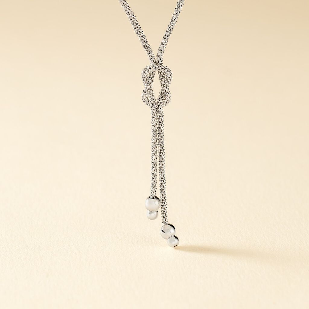 Collier Deauville Argent Blanc - Colliers fantaisie Femme | Histoire d&rsquo;Or