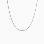 Cha&icirc;ne Imad Maille Gourmette Or Blanc - Chaines Famille | Histoire d&rsquo;Or