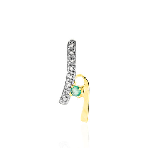 Pendentif Loubra Or Jaune Emeraude - Pendentifs Femme | Histoire d’Or