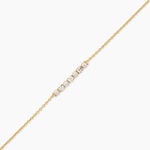 Bracelet Helena Argent Dor&eacute; A L'Or 750/1000 Perle De Culture Oxyde De Zirconium - Bracelets Femme | Histoire d&rsquo;Or