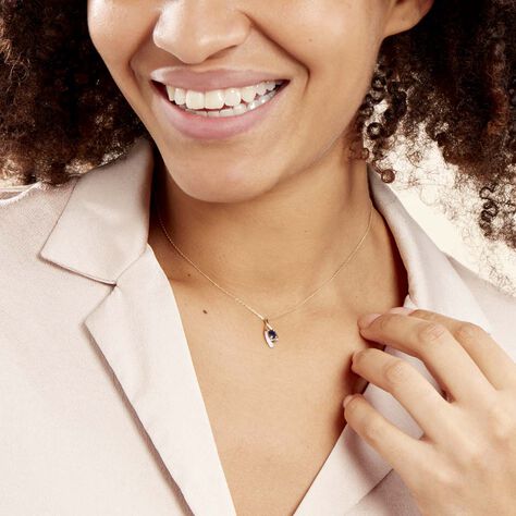 Collier Sagesse Or Jaune Saphir Et Diamant - Colliers Femme | Histoire d’Or