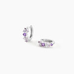 Cr&eacute;oles Rio Argent Blanc Oxyde De Zirconium - Boucles d'oreilles cr&eacute;oles Femme | Histoire d&rsquo;Or