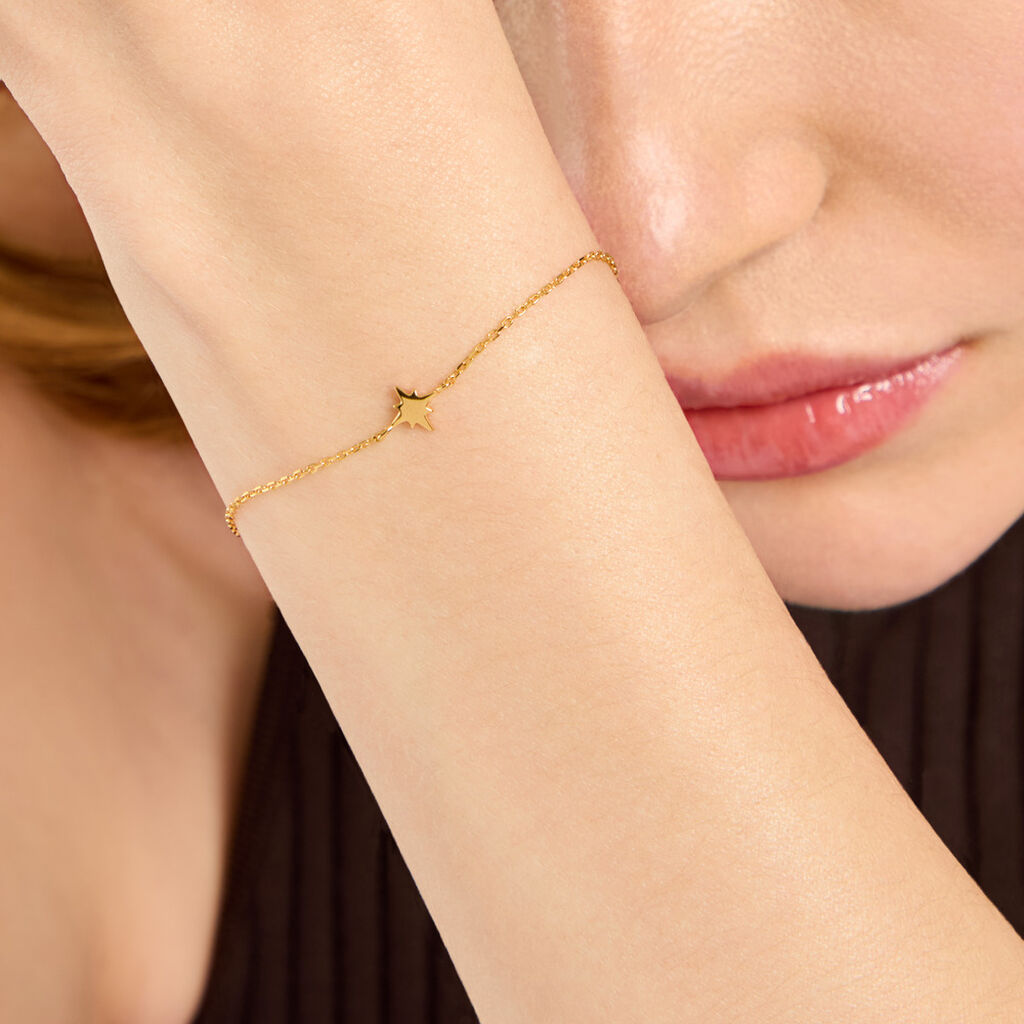 Bracelet Joeline Plaqu&eacute; Or Jaune - Bijoux sans pierre Femme | Histoire d&rsquo;Or