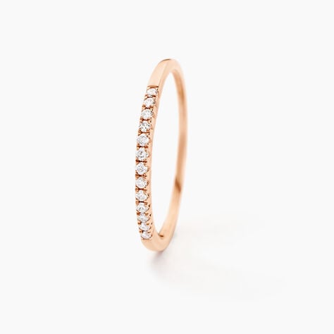 Alliance Pristina Or Rose Diamant - Bijoux Femme | Histoire d&rsquo;Or