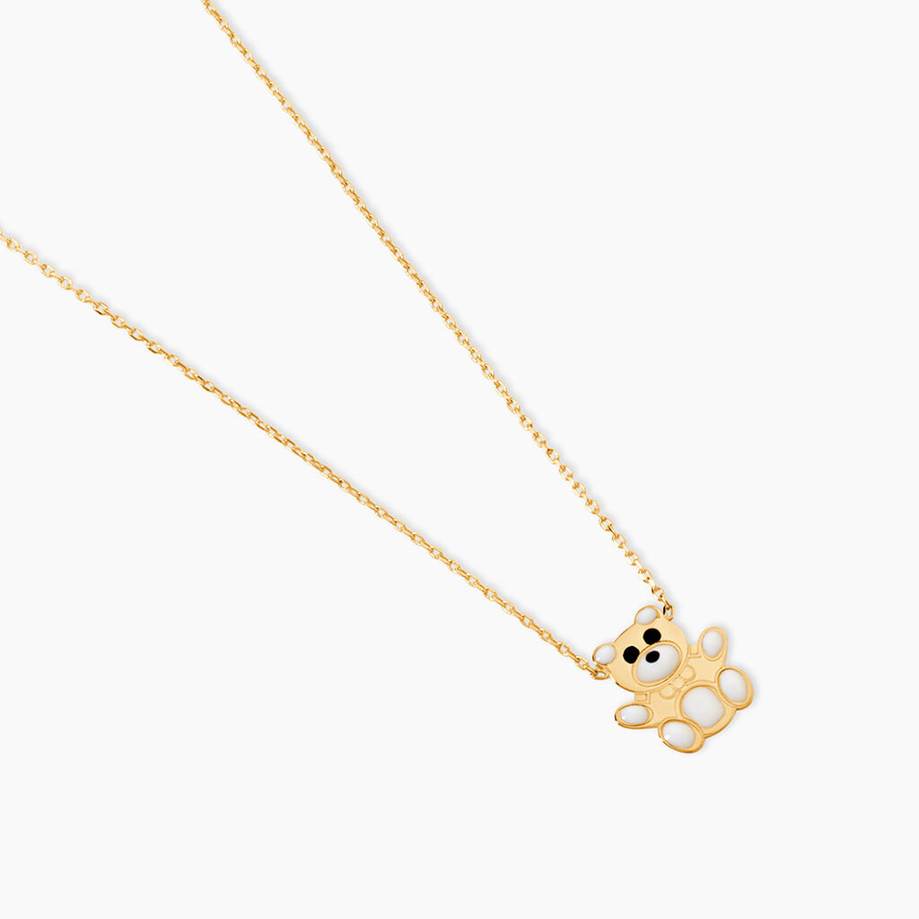 Collier Mae Ourson Or Jaune - Bijoux sans pierre Enfant | Histoire d&rsquo;Or