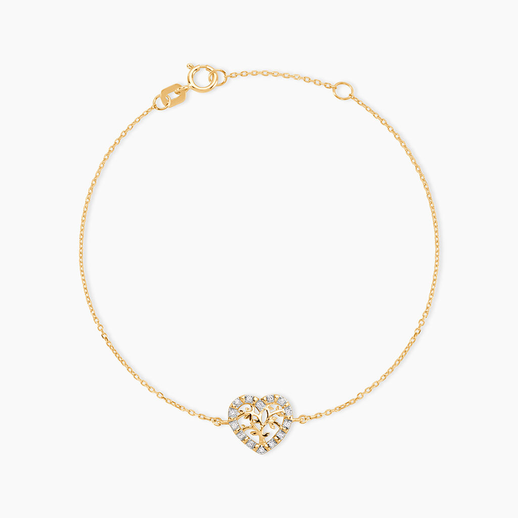 Bracelet Or Jaune Norissa Diamants - Bracelets Femme | Histoire d&rsquo;Or
