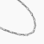 Collier Chain Acier Blanc - F&ecirc;te des p&egrave;res Homme | Histoire d&rsquo;Or