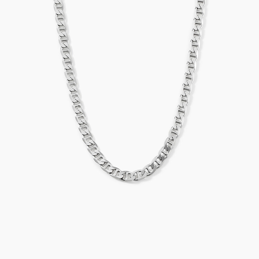 Cha&icirc;ne Piato Marine Argent Blanc - Chaines Homme | Histoire d&rsquo;Or