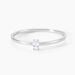 Bague Solitaire Argent Blanc  1er Solitaire Oxyde De Zirconium - Bagues solitaires Femme | Histoire d’Or