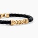 Bracelet Mani Plaque Or Doré - Bracelets cordon Homme | Histoire d’Or