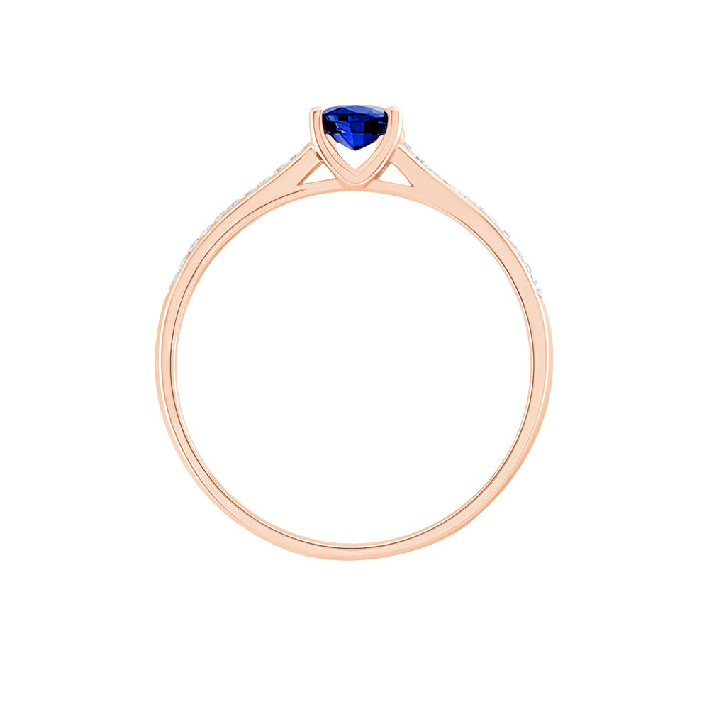 Bague saphir or rose online