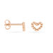 Boucles D'oreilles Puces Menel Argent Rose - Boucles d'oreilles fantaisie Femme | Histoire d’Or