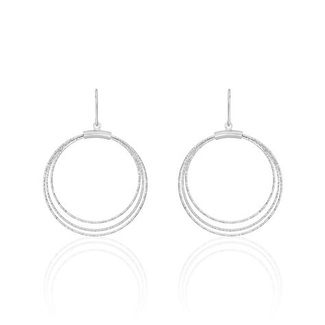 Boucles D'oreilles Pendantes Nadiona Argent Blanc - Boucles d'oreilles fantaisie Femme | Histoire d’Or