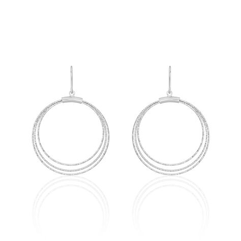 Boucles D'oreilles Pendantes Nadiona Argent Blanc - Boucles d'oreilles fantaisie Femme | Histoire d’Or