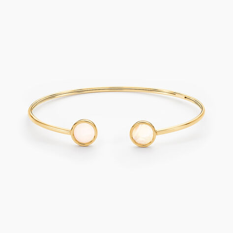 Bracelet Jonc Lucky Gems Or Jaune Nacre - Bracelets joncs Femme | Histoire d&rsquo;Or