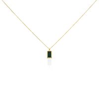 Collier Hallie Or Jaune Malachite