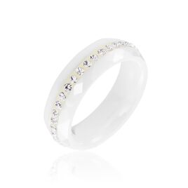Bague Ceramik Design Ceramique Strass Et Céramique - Bagues avec pierre Femme | Histoire d’Or