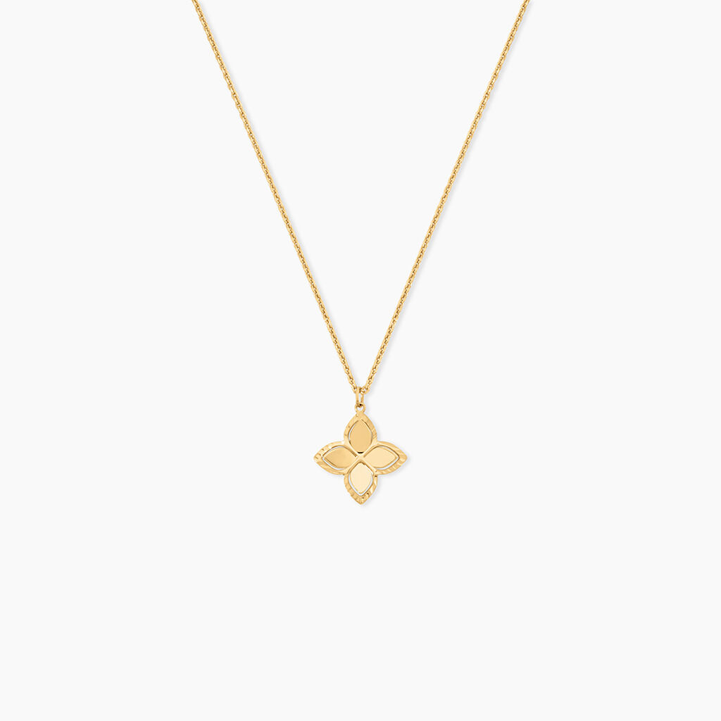 Collier Donia Argent Dor&eacute; A L'Or 750/1000 - Bijoux sans pierre Femme | Histoire d&rsquo;Or