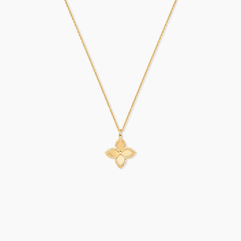 Collier Donia Argent Dor&eacute; A L'Or 750/1000 - Bijoux sans pierre Femme | Histoire d&rsquo;Or
