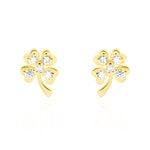 Boucles D'oreilles Or Jaune Verdiane Oxydes - Boucles d'oreilles pendantes Femme | Histoire d&rsquo;Or