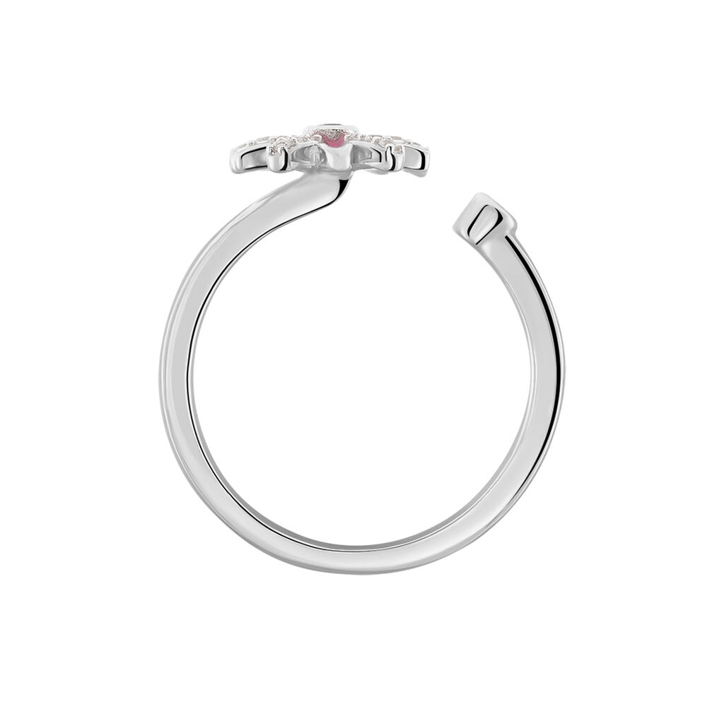 Bague Ambrose Argent Bicolore Oxyde De Zirconium - Bagues avec pierre Femme | Histoire d&rsquo;Or