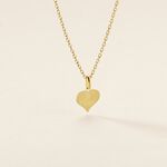 Pendentif Eudocie Coeur Message Or Jaune - Pendentifs Femme | Histoire d&rsquo;Or