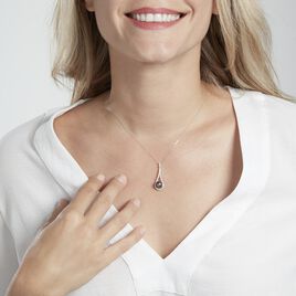 Collier Gillet Or Blanc Perle De Tahiti Oxyde Zirconium - Colliers Femme | Histoire d’Or
