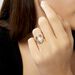 Bague Linna Plaqué Or Jaune Pierre De Lune - Bagues solitaires Femme | Histoire d’Or