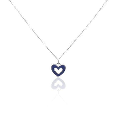 Collier Clarity Argent Blanc Lapis Lazuli - Colliers Coeur Femme | Histoire d’Or