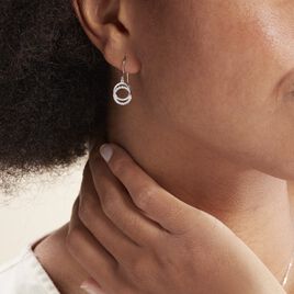 Boucles D'oreilles Pendantes Circus Argent Blanc Oxyde De Zirconium - Boucles d'oreilles fantaisie Femme | Histoire d’Or