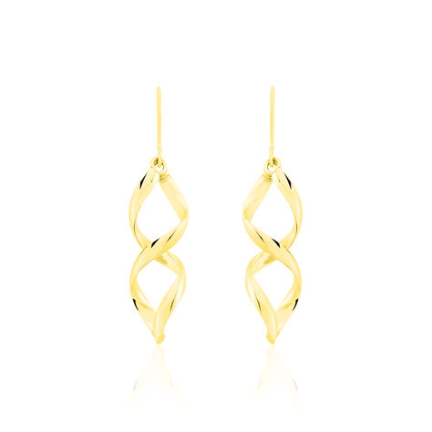 Boucles D'oreilles Pendantes Merone Vagues Or Jaune - Boucles d'oreilles pendantes Femme | Histoire d’Or