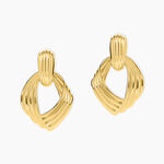 Boucles D'oreilles Pendantes Estefany Acier Inoxydable Dor&eacute; - Boucles d'oreilles fantaisie Femme | Histoire d&rsquo;Or