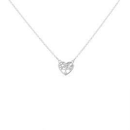 Collier Elwenn Argent Blanc - Colliers Coeur Femme | Histoire d’Or