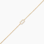 Bracelet Lueur Plaqu&eacute; Or Jaune Oxyde De Zirconium - Bracelets Femme | Histoire d&rsquo;Or