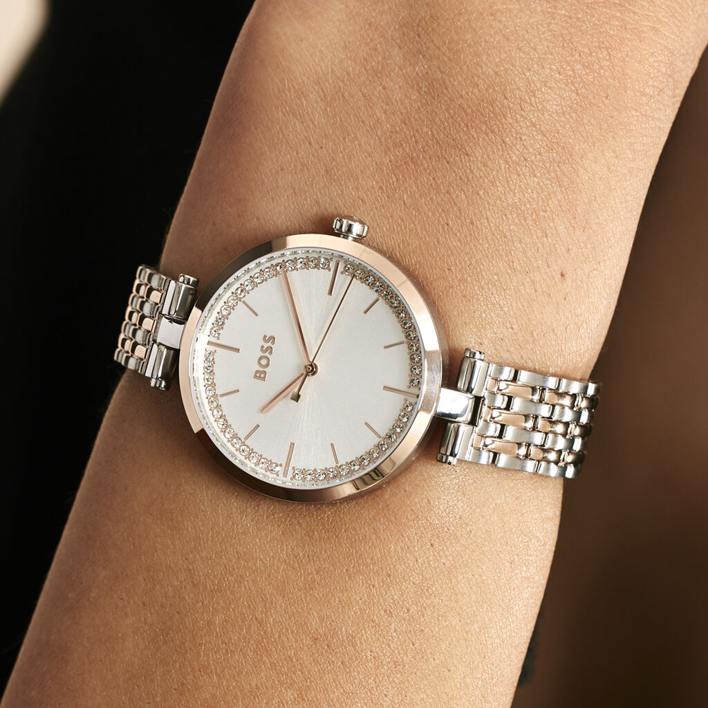 Montre Boss Essena Blanc - Montres Femme | Histoire d’Or