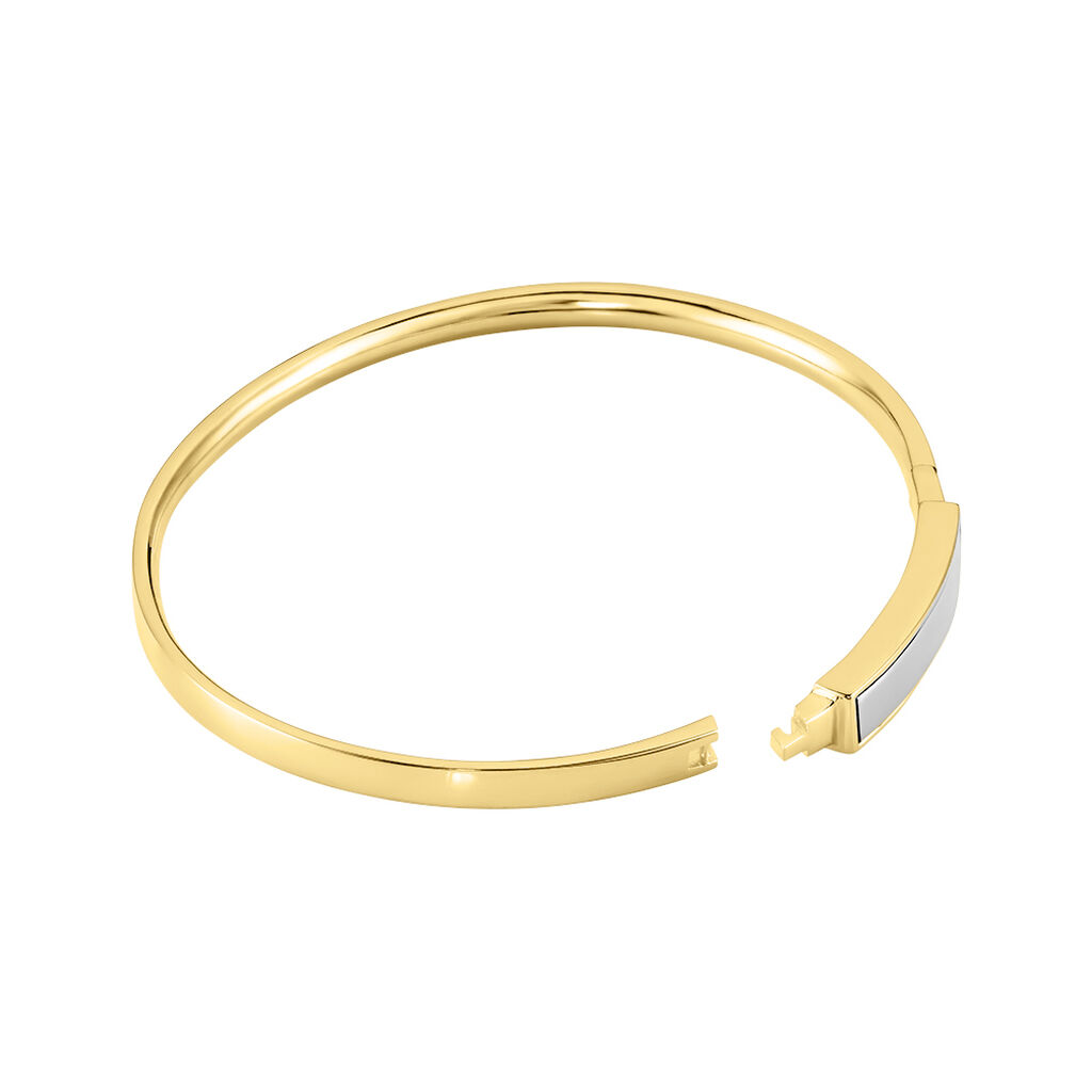 Bracelet Jonc Plaqué Or Jaune Tamiko - Bracelets joncs Homme | Histoire d’Or