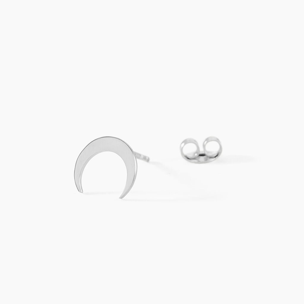 Boucles D'oreilles Puces Astre Argent Blanc - Boucles d'oreilles fantaisie Femme | Histoire d&rsquo;Or