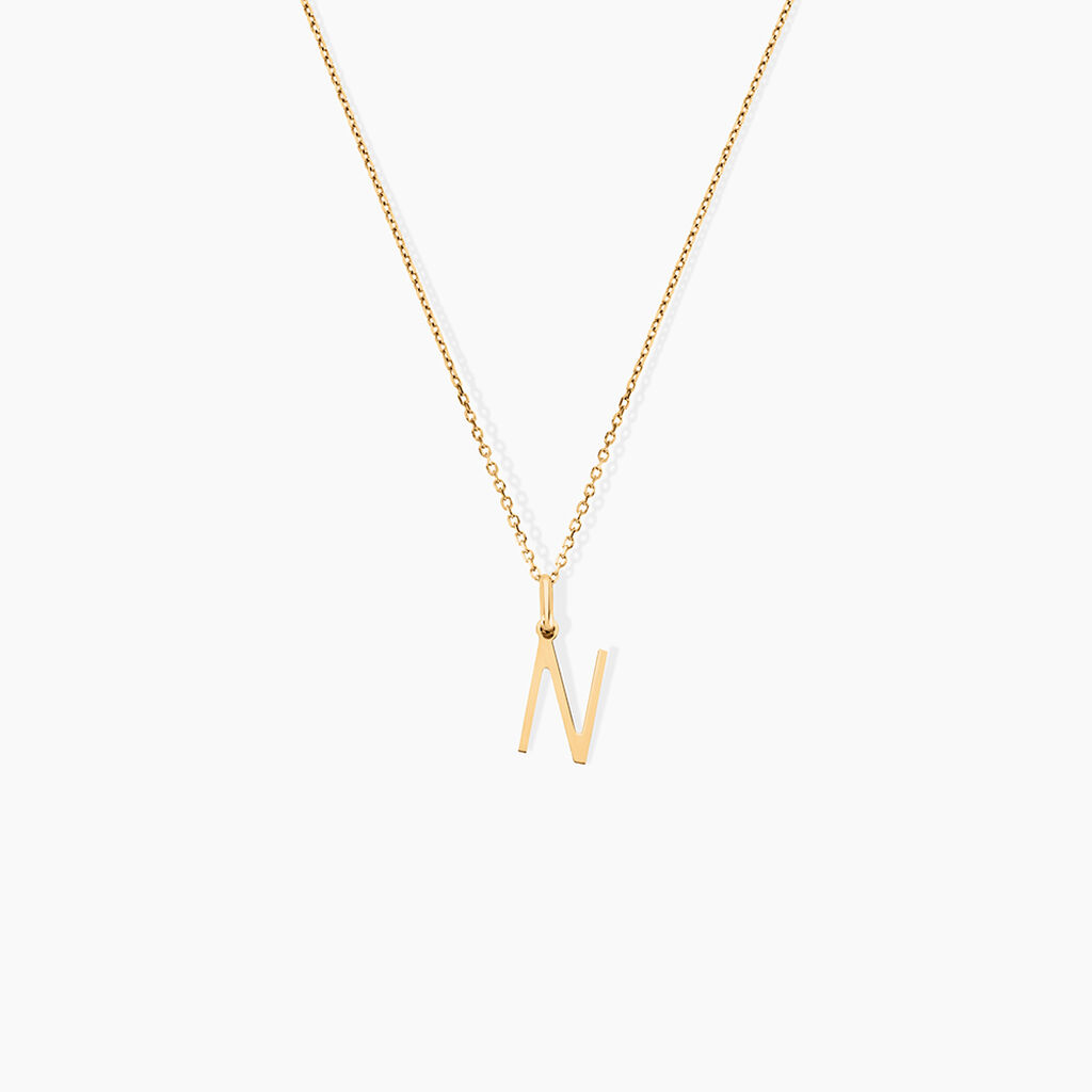 Pendentif Ionia Lettre Or Jaune - Pendentifs Famille | Histoire d’Or