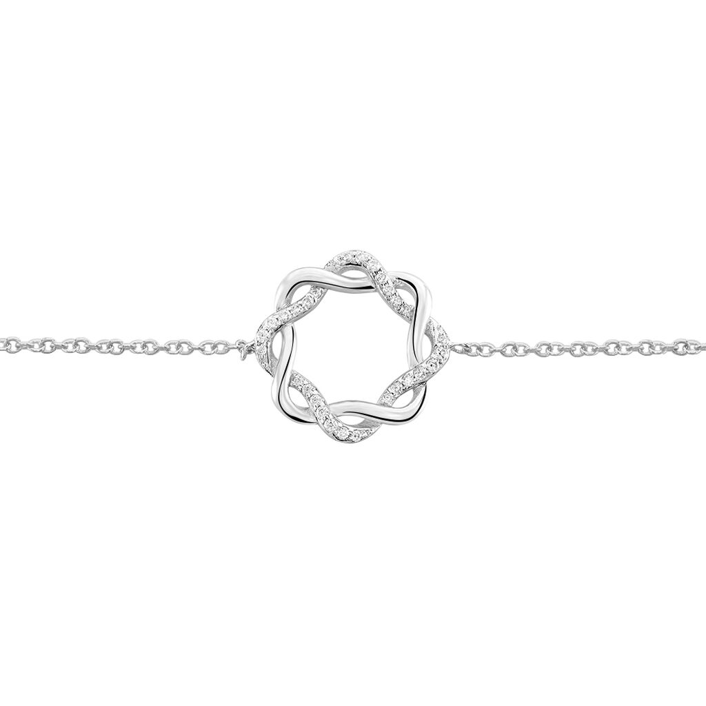 Bracelet Calandra Argent Blanc Oxyde De Zirconium - Bracelets fantaisie Femme | Histoire d’Or