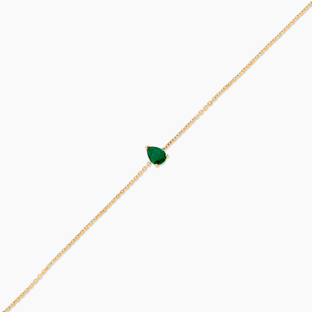 Bracelet Gathbiyya Or Jaune Emeraude - Bracelets Femme | Histoire d&rsquo;Or