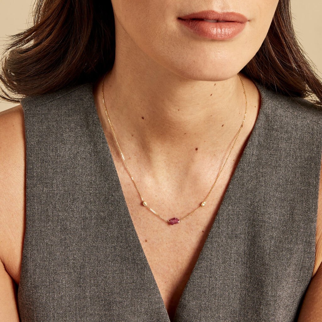Collier Natille Or Jaune Tourmaline - Colliers Femme | Histoire d&rsquo;Or