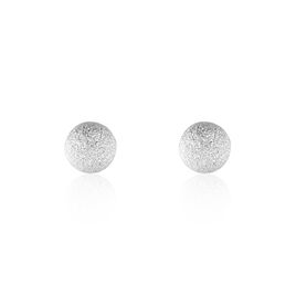 Boucles D'oreilles Puces Ayana Argent Blanc - Boucles d'oreilles fantaisie Femme | Histoire d’Or