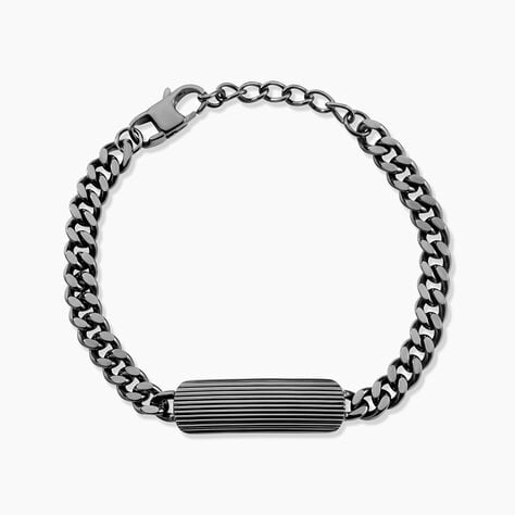 Bracelet Stig Acier Gris - Bijoux sans pierre Homme | Histoire d&rsquo;Or