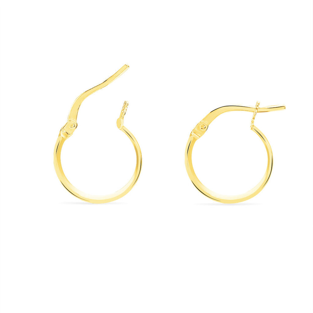 Créoles Asma Or Jaune - Boucles d'oreilles créoles Femme | Histoire d’Or