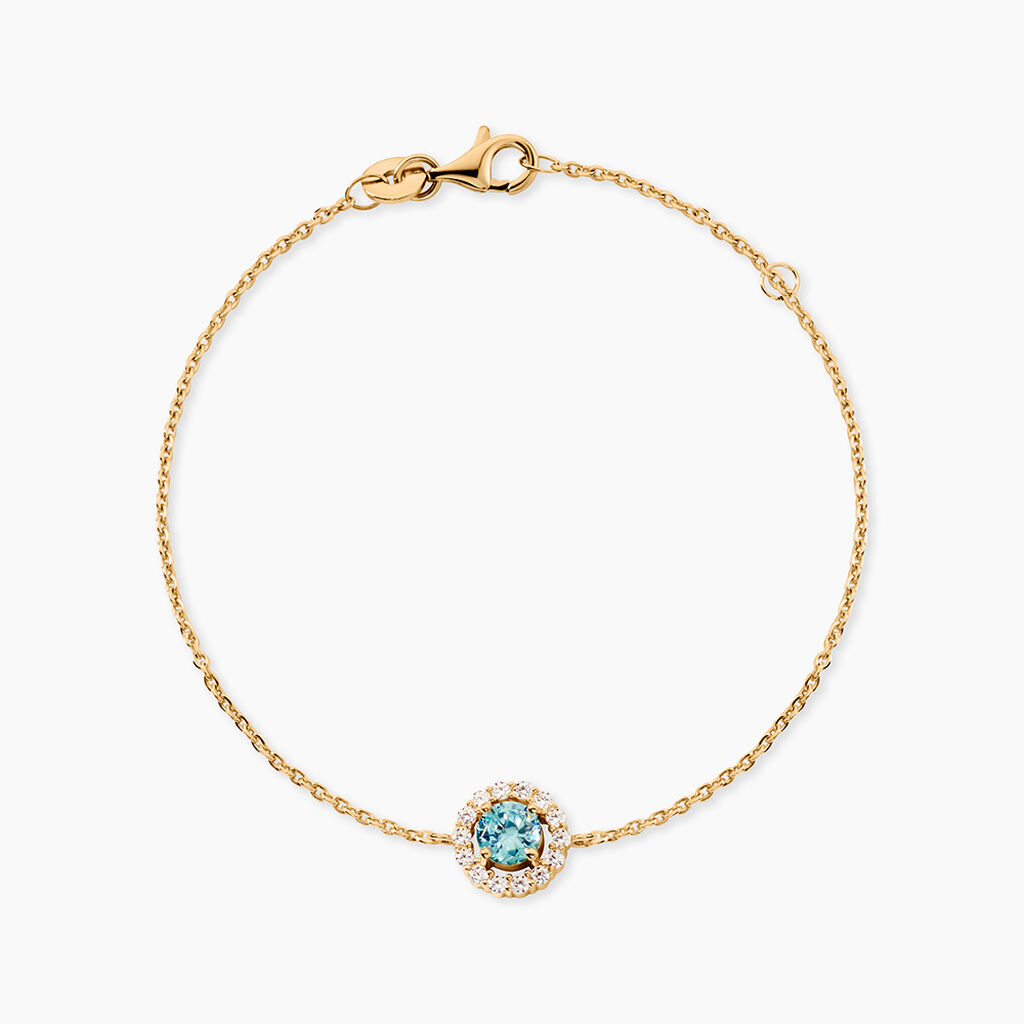 Bracelet Plaqu&eacute; Or Radbod Pierre Artificielle Oxydes De Zirconium - Bracelets Femme | Histoire d&rsquo;Or