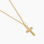 Pendentif Crawford Argent Dor&eacute; A L'Or 750/1000 - Pendentifs Communion Femme | Histoire d&rsquo;Or